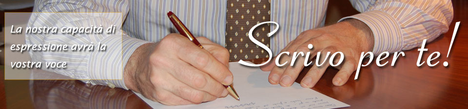 Scrivo per te! - Servizio di Ghostwriting